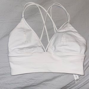Never worn white Lulu Lemon Sports Bra